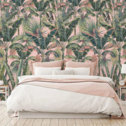Blush Groove in Coral Wallpaper Vladila