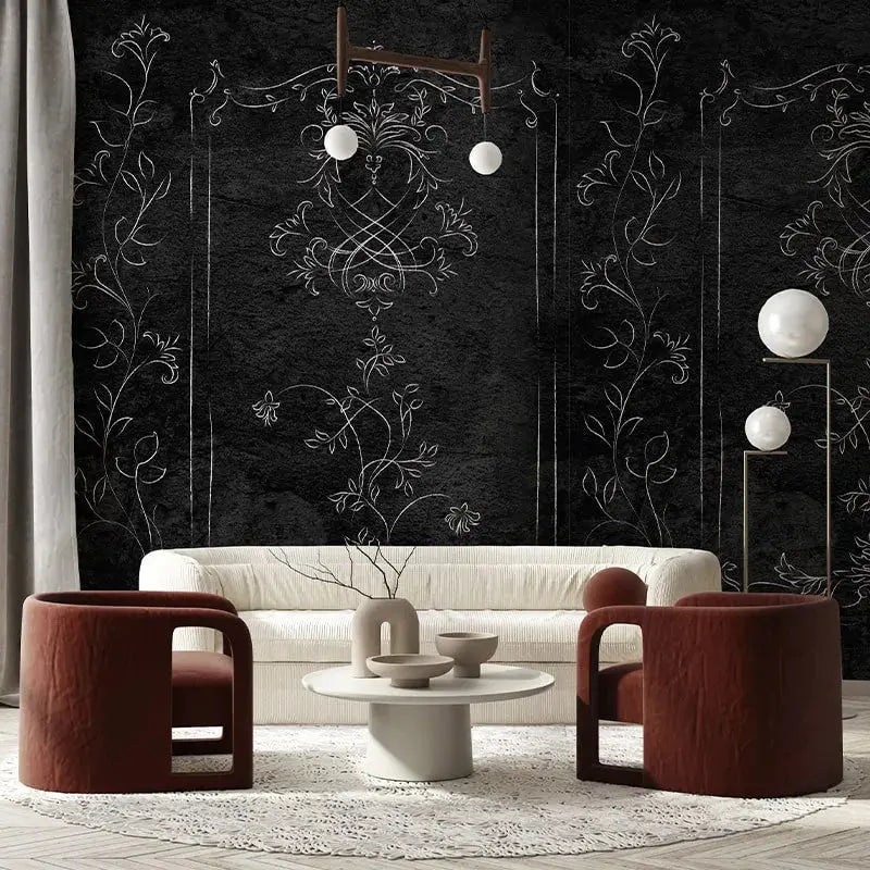 Boucler Stucco Dark Wallpaper Vladila