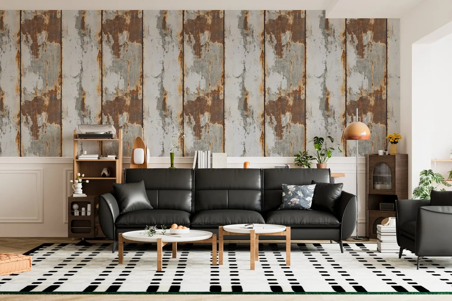 Industrial Loft Rust Patina WallCreatives