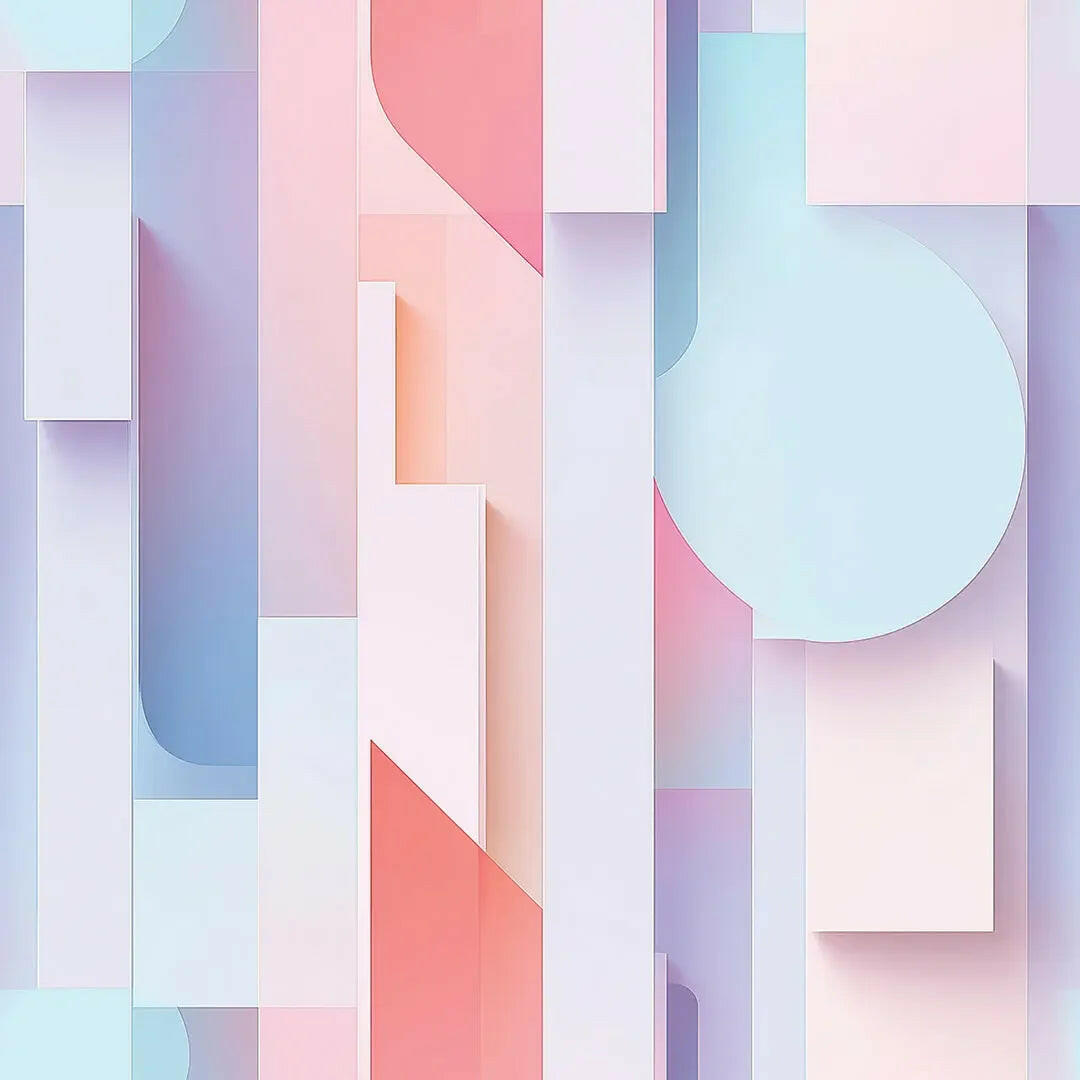 Pastel Dimensions Architectural Dream - WallCreatives