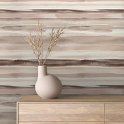 Earthen Strata Watercolor Mural - WallCreatives