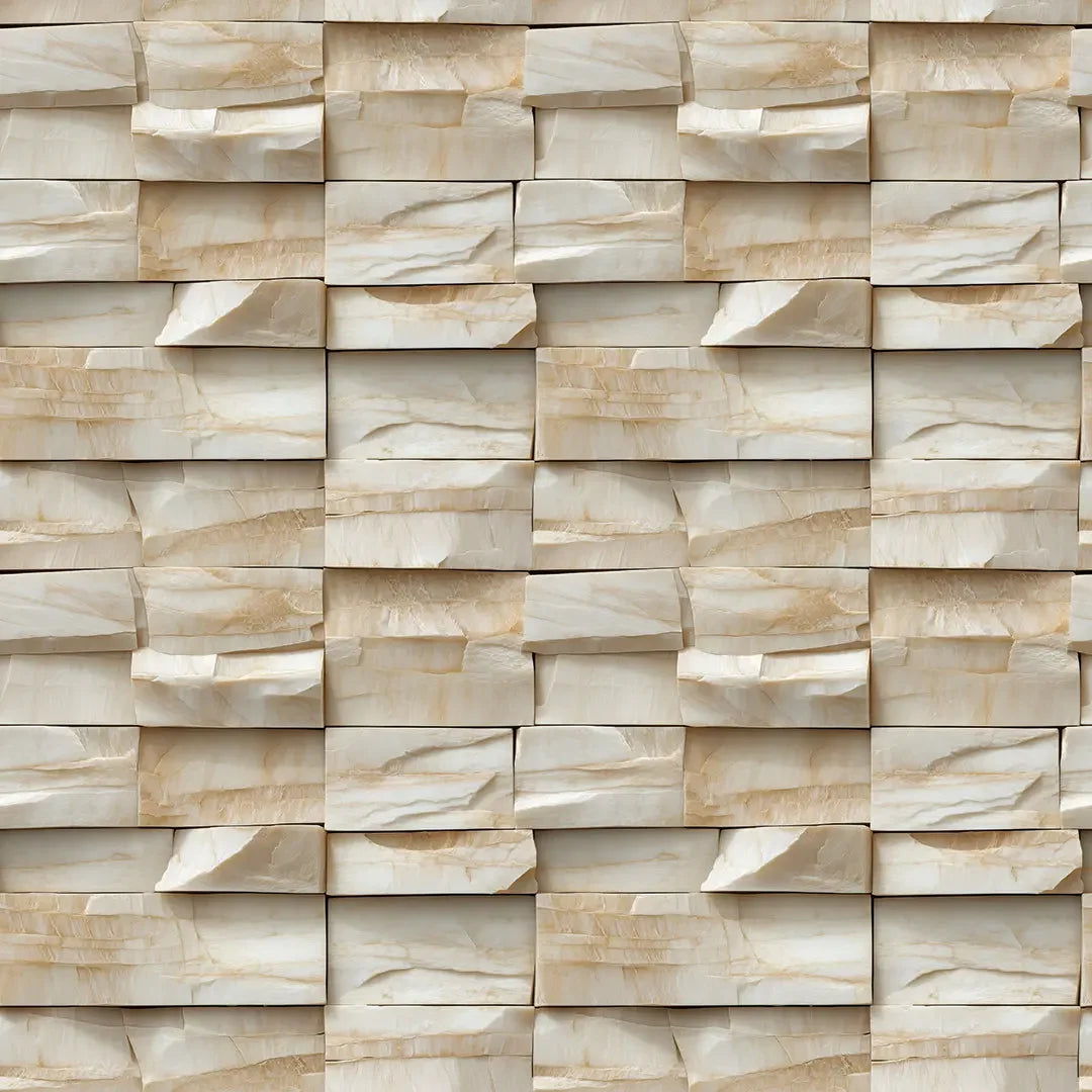 Ethereal Marble Block Wall - WallCreatives