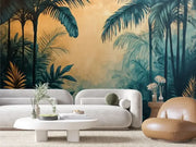 Verdant Ochre Jungle Escape - WallCreatives