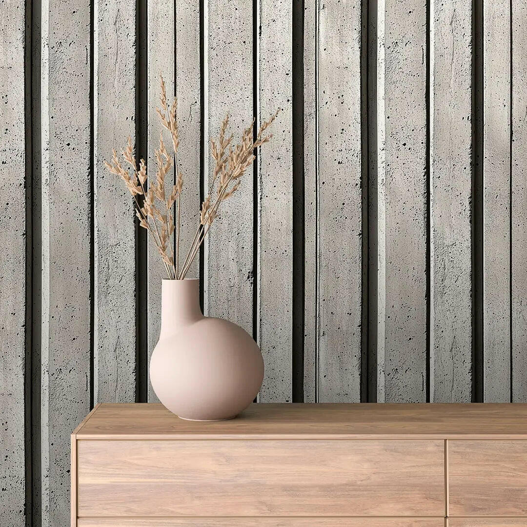 Urban Concrete Flutes - WallCreatives