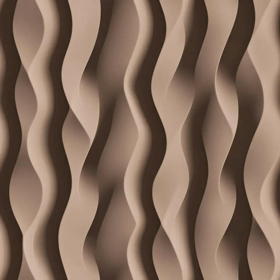 Flowing Sandstone Waves - WallCreatives