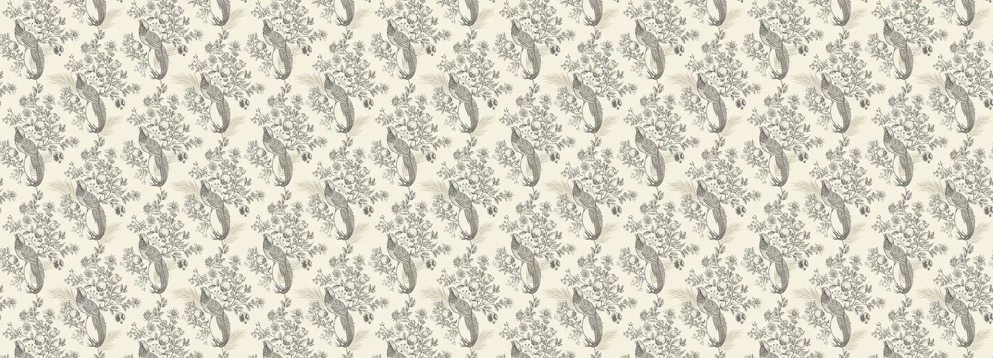 Pomegranate Garden In Grey Wallpaper Vladila