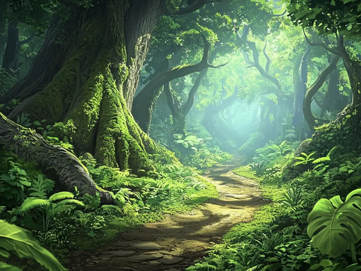 Verdant Grove Sanctuary Mural - WallCreatives