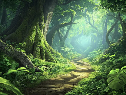 Verdant Grove Sanctuary Mural - WallCreatives