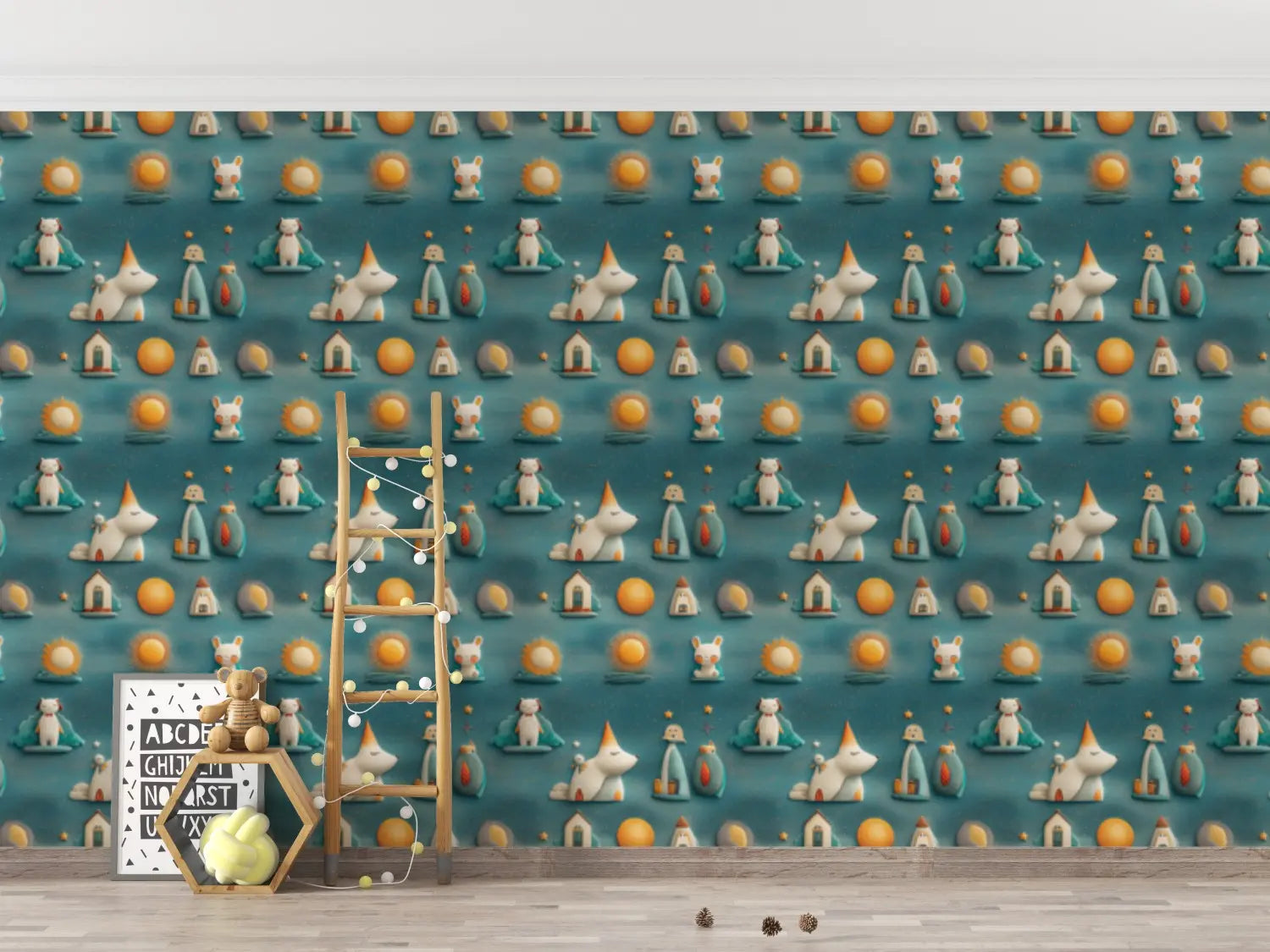 Sleepy Sky Storybook Adventure WallCreatives