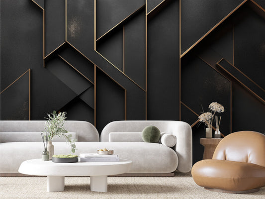 Gilded Shadow Prism Wall