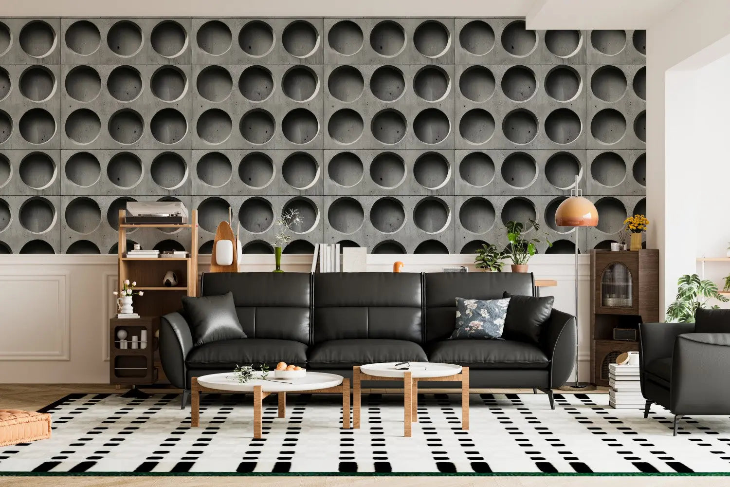 Echoes in Concrete Grid WallCreatives