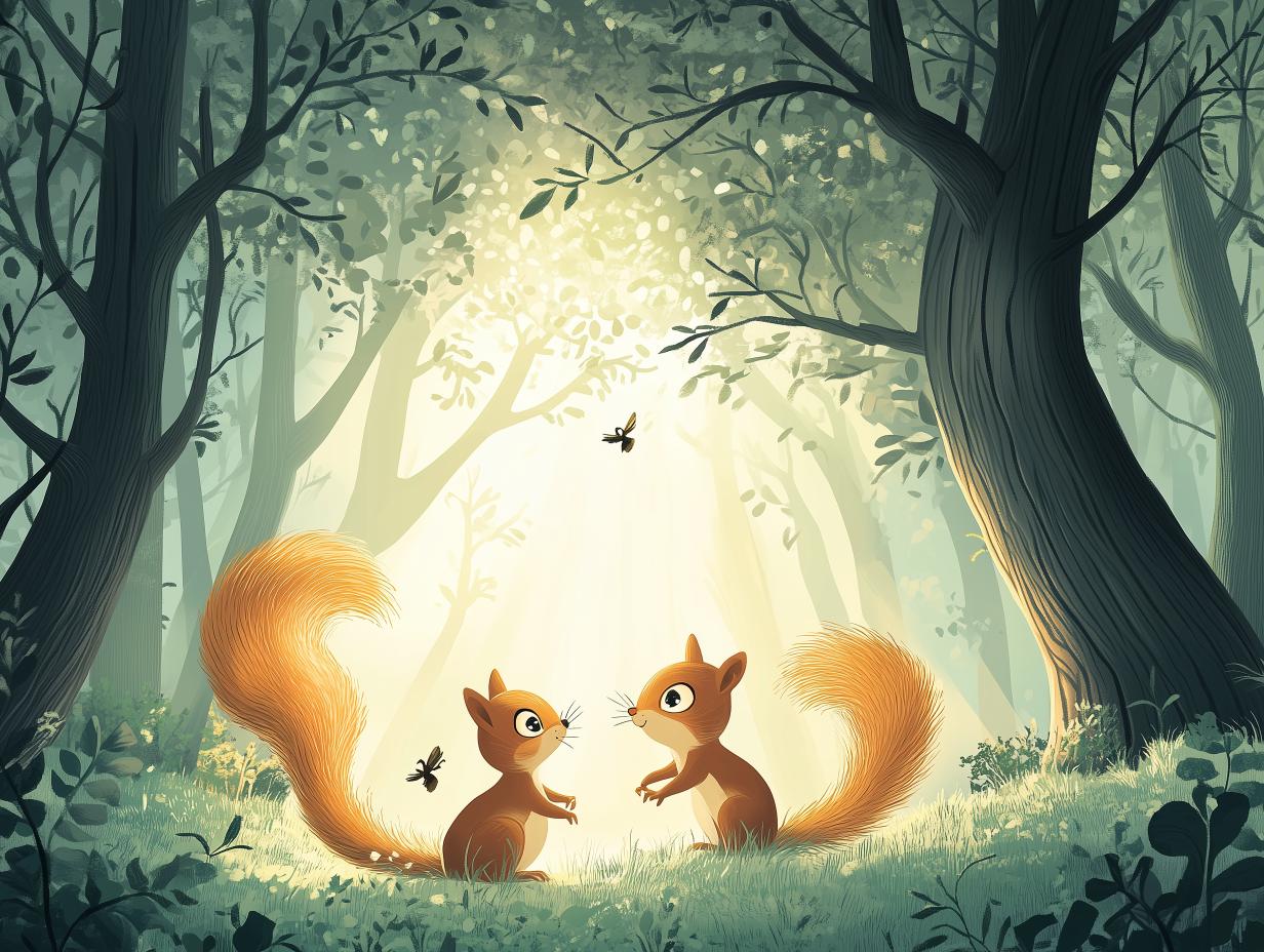 squirrels' secret forest glade
