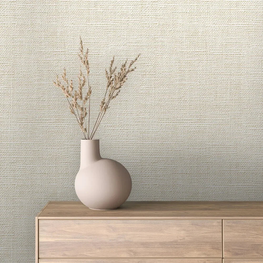 Quiet Morning Linen Weave - WallCreatives