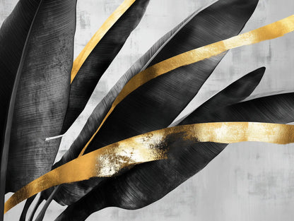 Gilded Noir Botanical Dream - WallCreatives