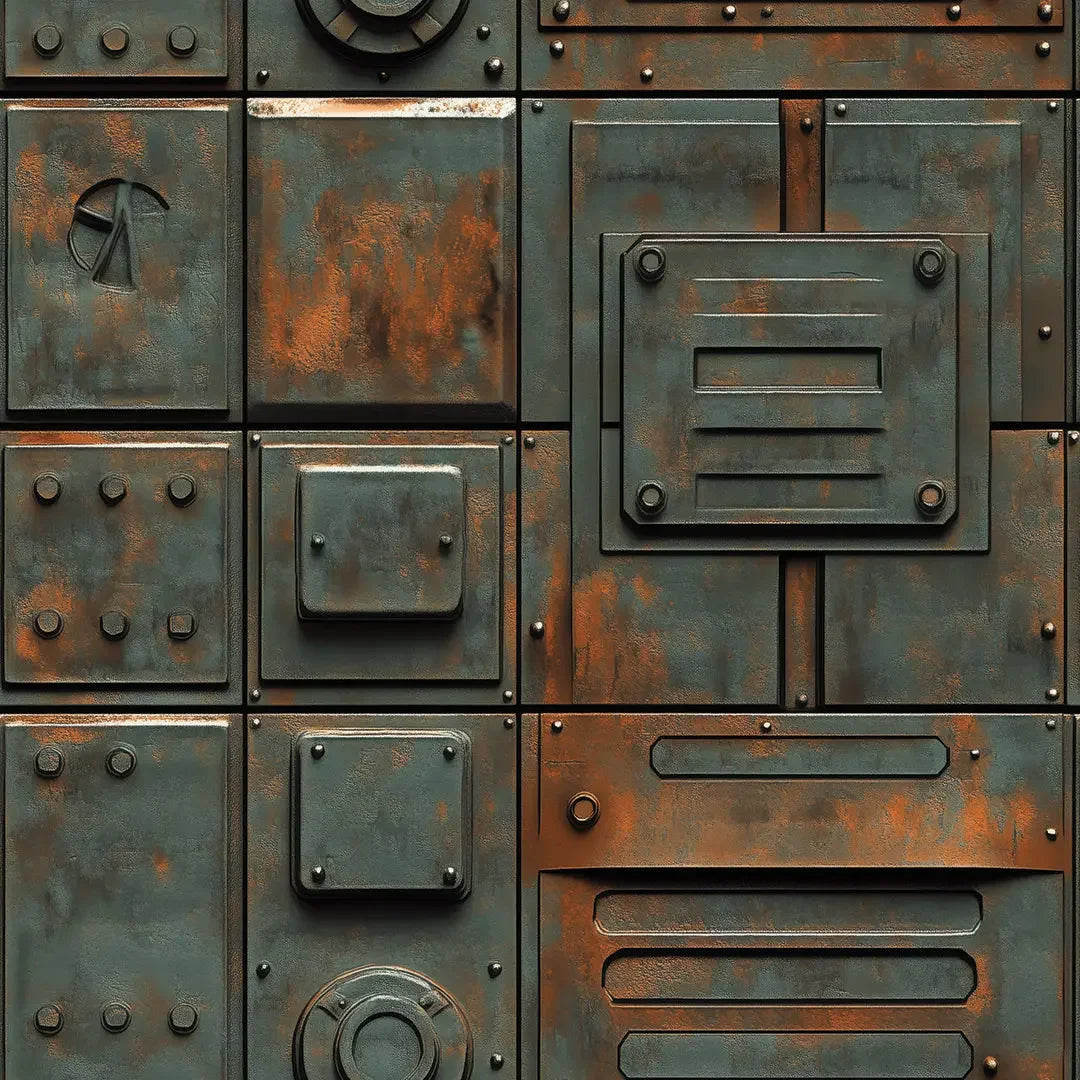 Corroded Starship Hull Panel - WallCreatives