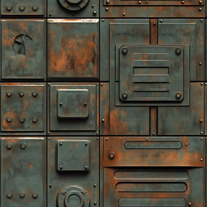 Corroded Starship Hull Panel - WallCreatives