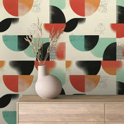 Bauhaus Beat Abstract Wallpaper - WallCreatives