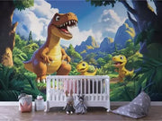Dino Family Forest Trek - WallCreatives
