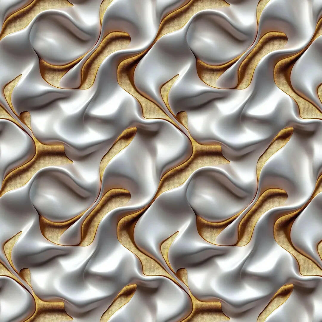 Molten Pearl and Gilded Weave - WallCreatives