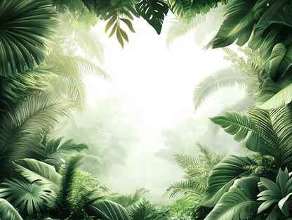 Verdant Mist Jungle Canopy - WallCreatives