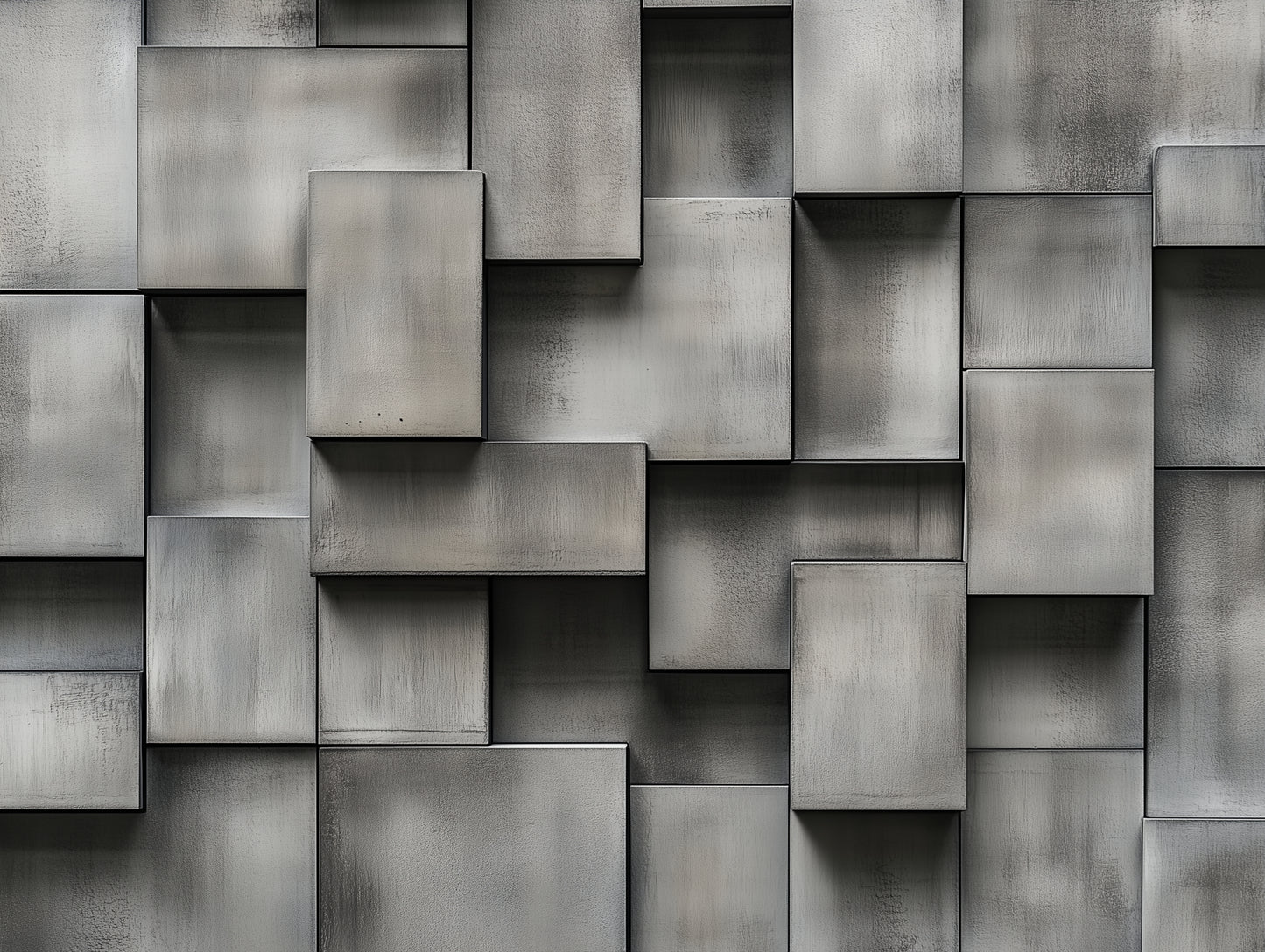 sculpted concrete block wall