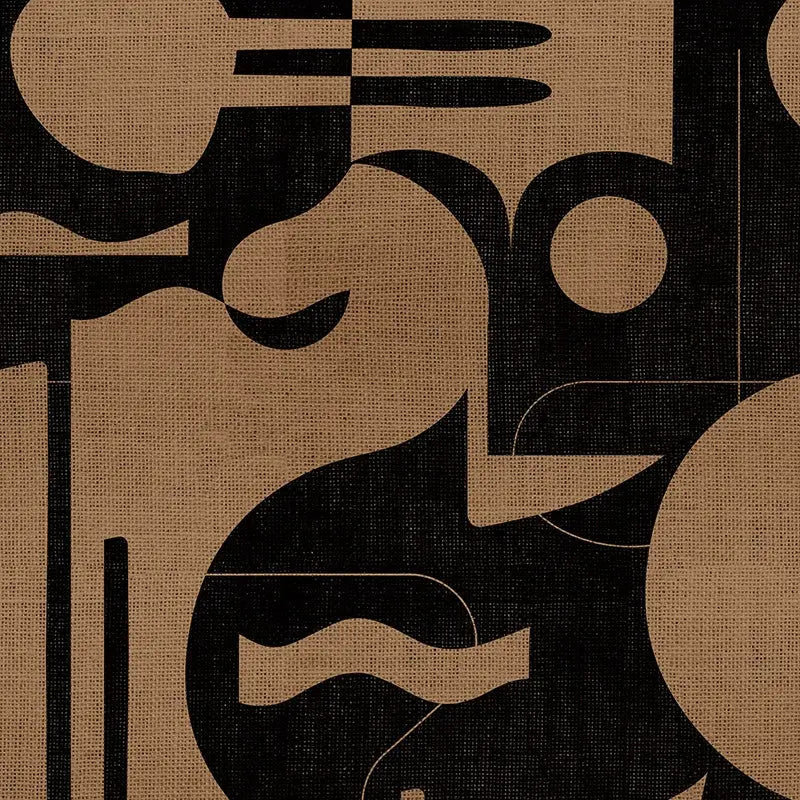 Contours in Bold (mocha) Wallpaper Vladila