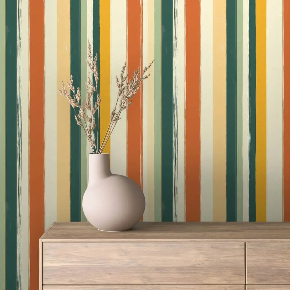 Sunset Canyon Stripe - WallCreatives