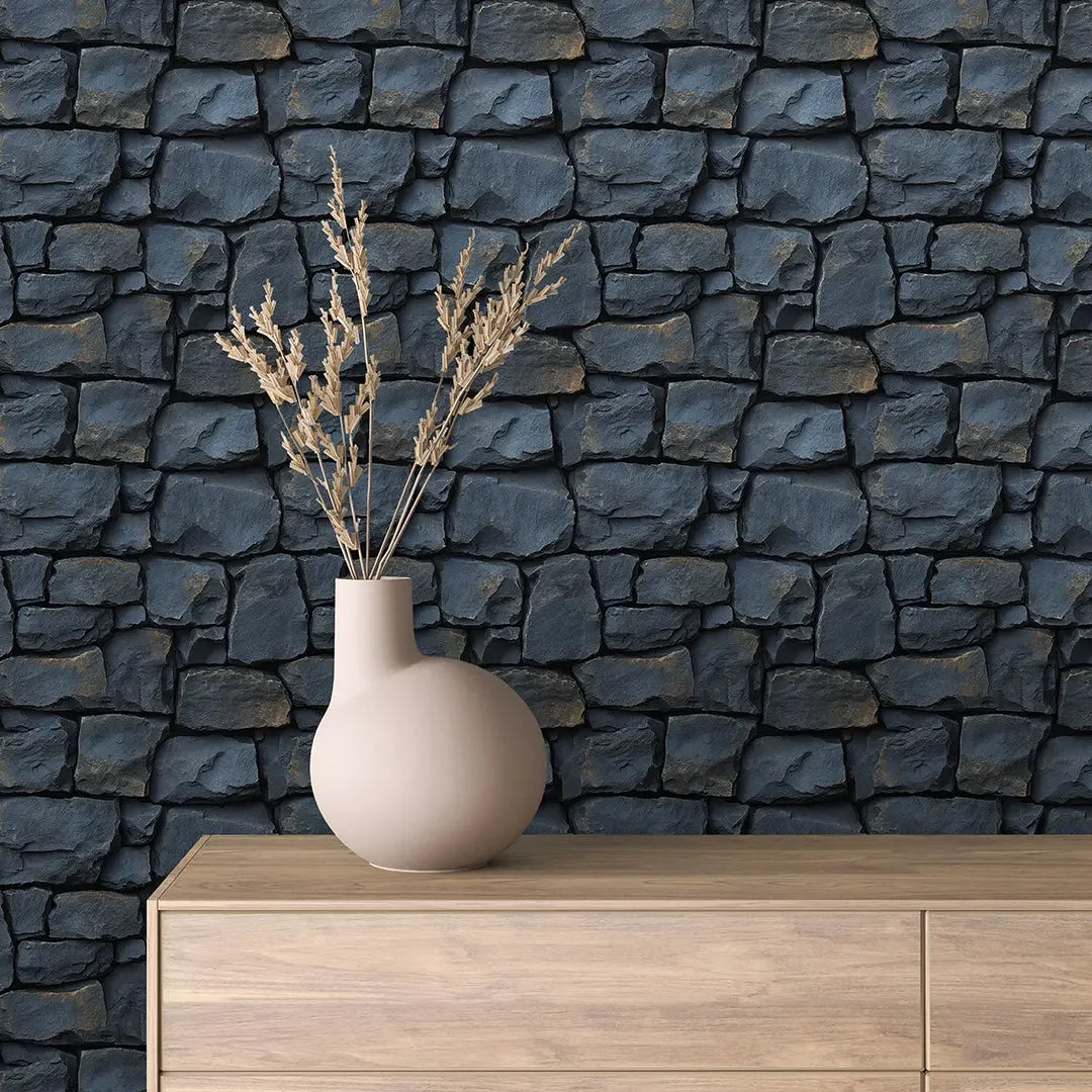 Midnight Quarry Slate Wall - WallCreatives
