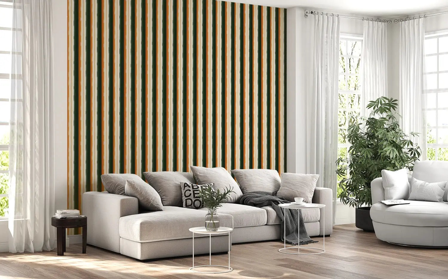 Artisan Grove Stripe Wallpaper WallCreatives