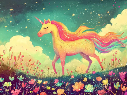 Celestial Unicorn Dreamscape - WallCreatives