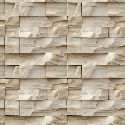 Ivory Canyon Sculpted Stone - WallCreatives