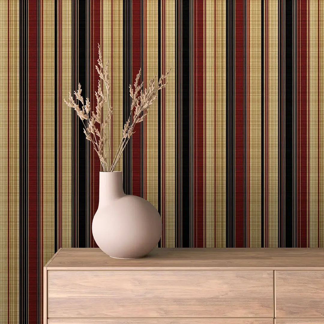 Kensington Club Woven Stripe - WallCreatives
