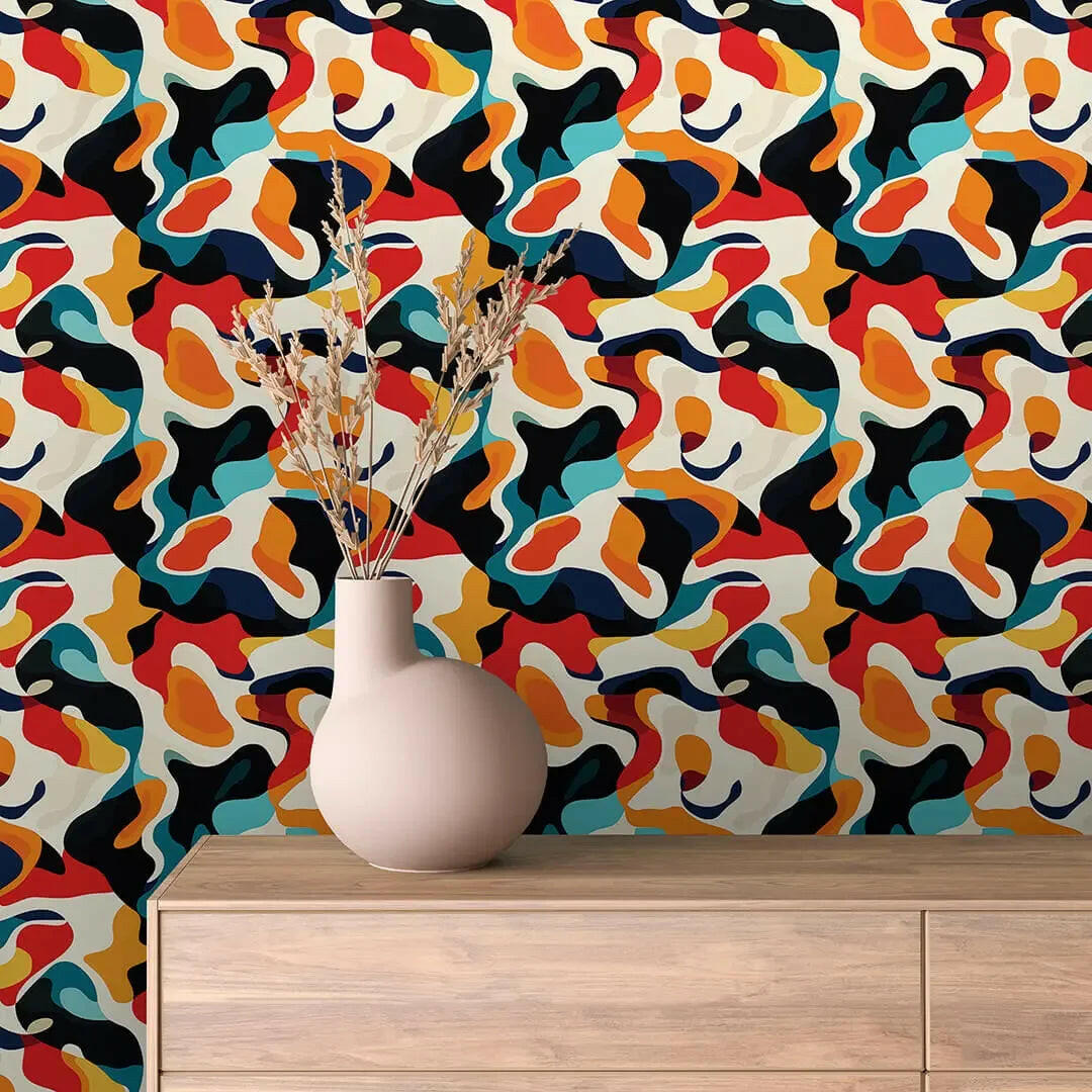 Mid-Century Melody Wallpaper - WallCreatives