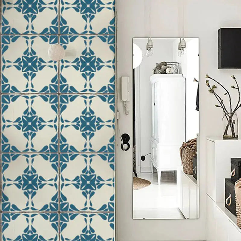 Vintage Blue Tiles Wallpaper Vladila