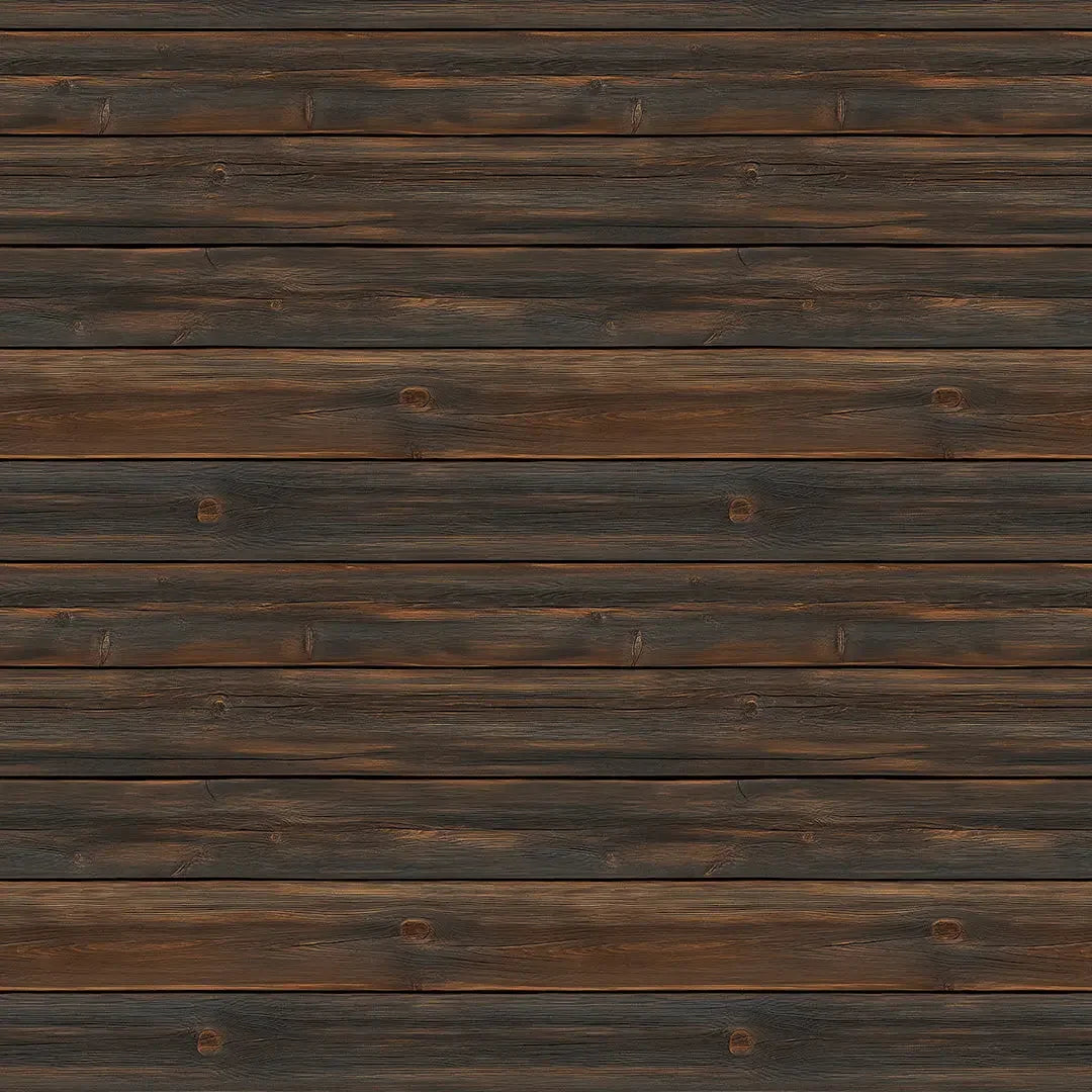 Rustic Hearthwood Plank Wallpaper - WallCreatives
