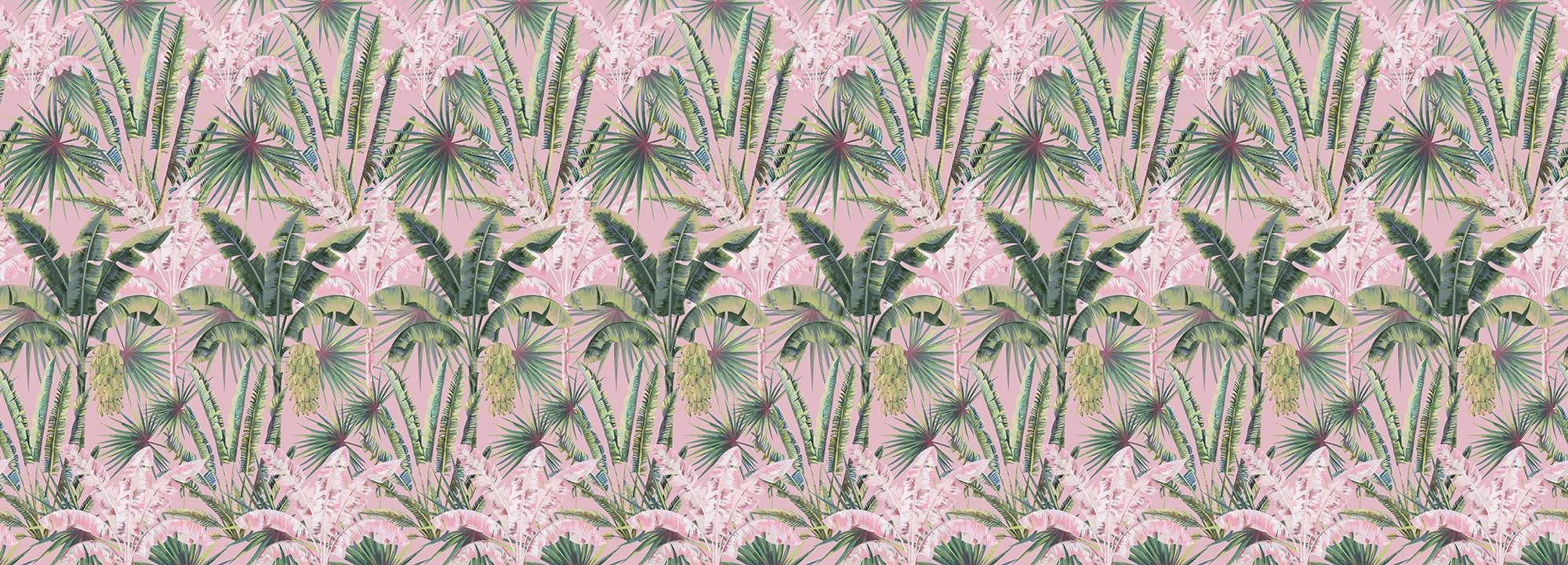 Blush Groove in pink jungle Wallpaper Vladila