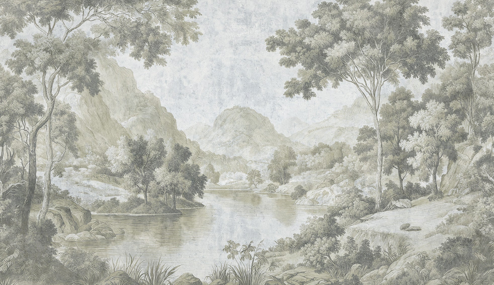 Tapet Slumbering Lake cream WallCreatives