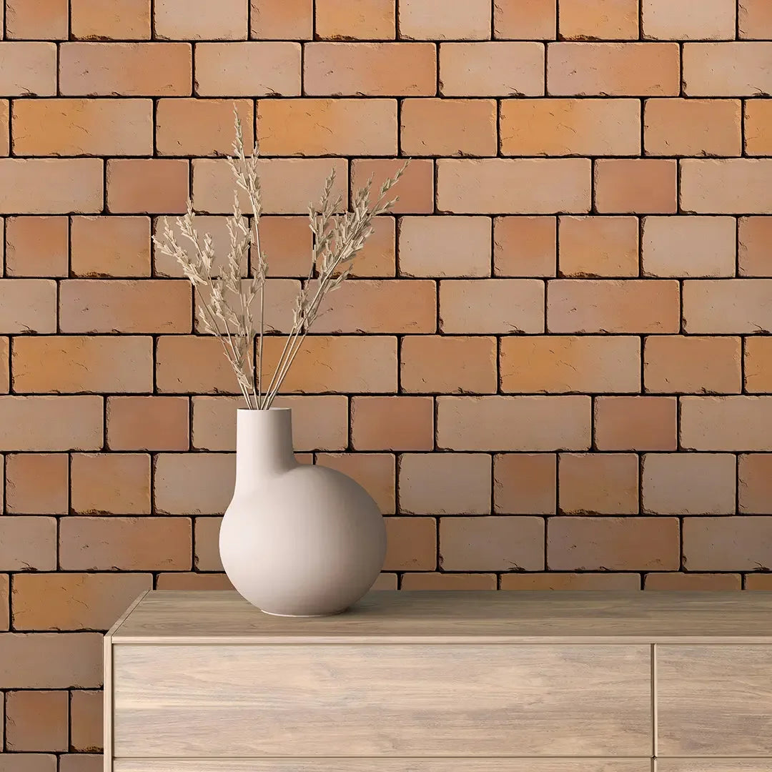 classic terracotta brickwork - wallcreatives