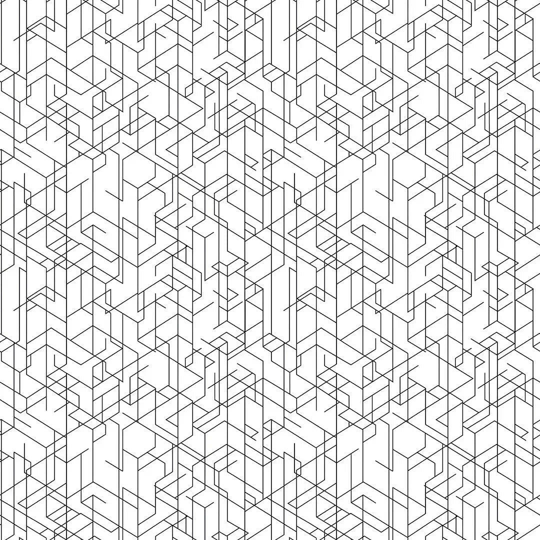 urban isometric maze - wallcreatives