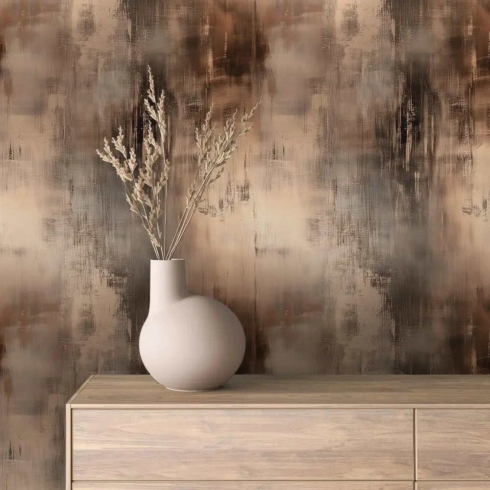 Brushed Bronze and Shadow Canvas - WallCreatives