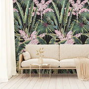 Blush Groove in black Wallpaper Vladila