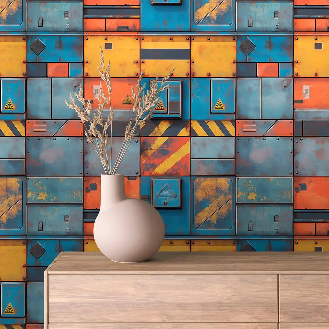 Stellar Freighter Hull Mural - WallCreatives