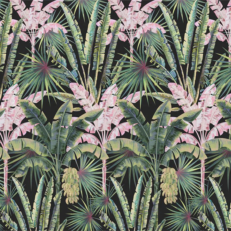 Blush Groove in black Wallpaper Vladila