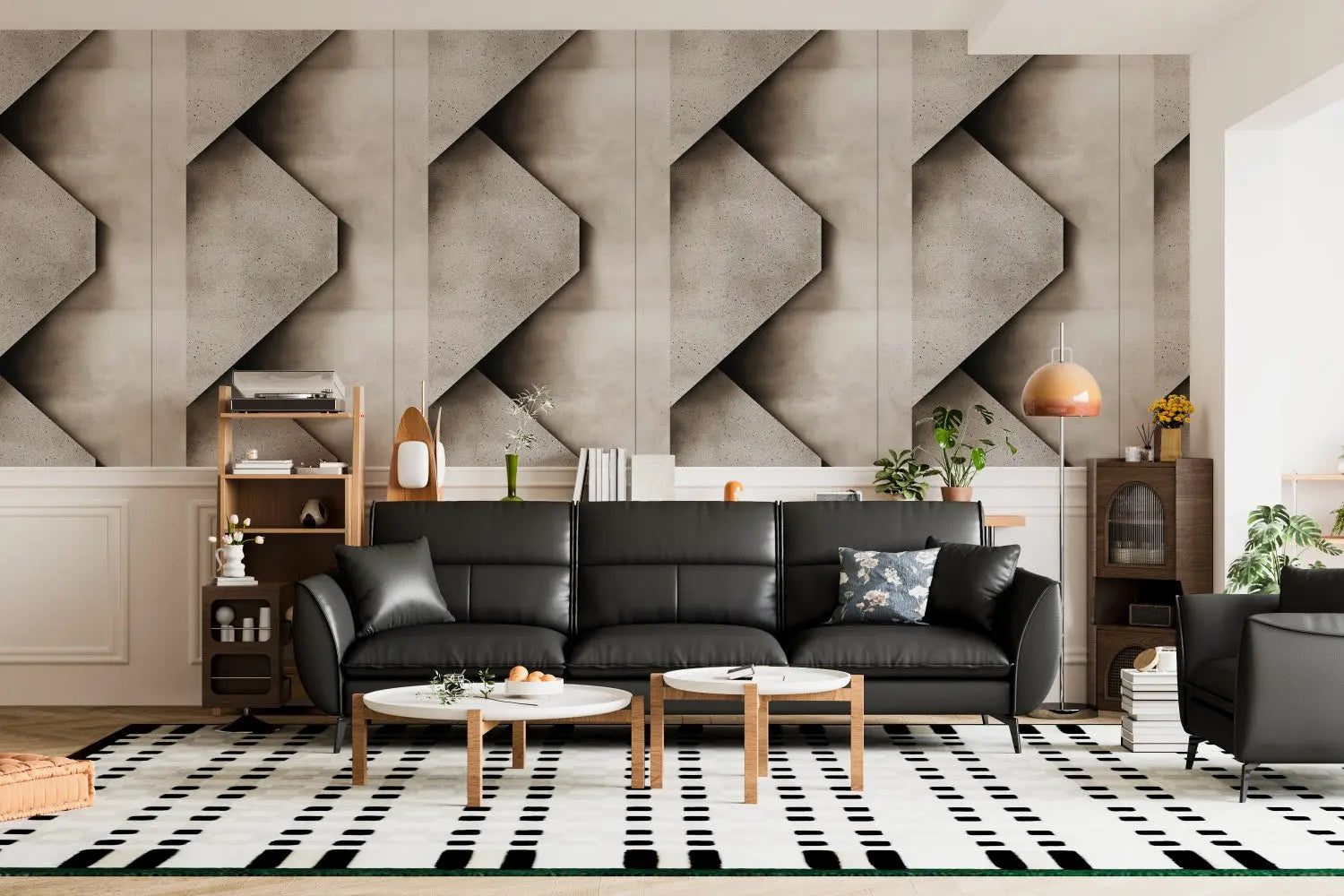 Architectural Concrete Forms Mural WallCreatives