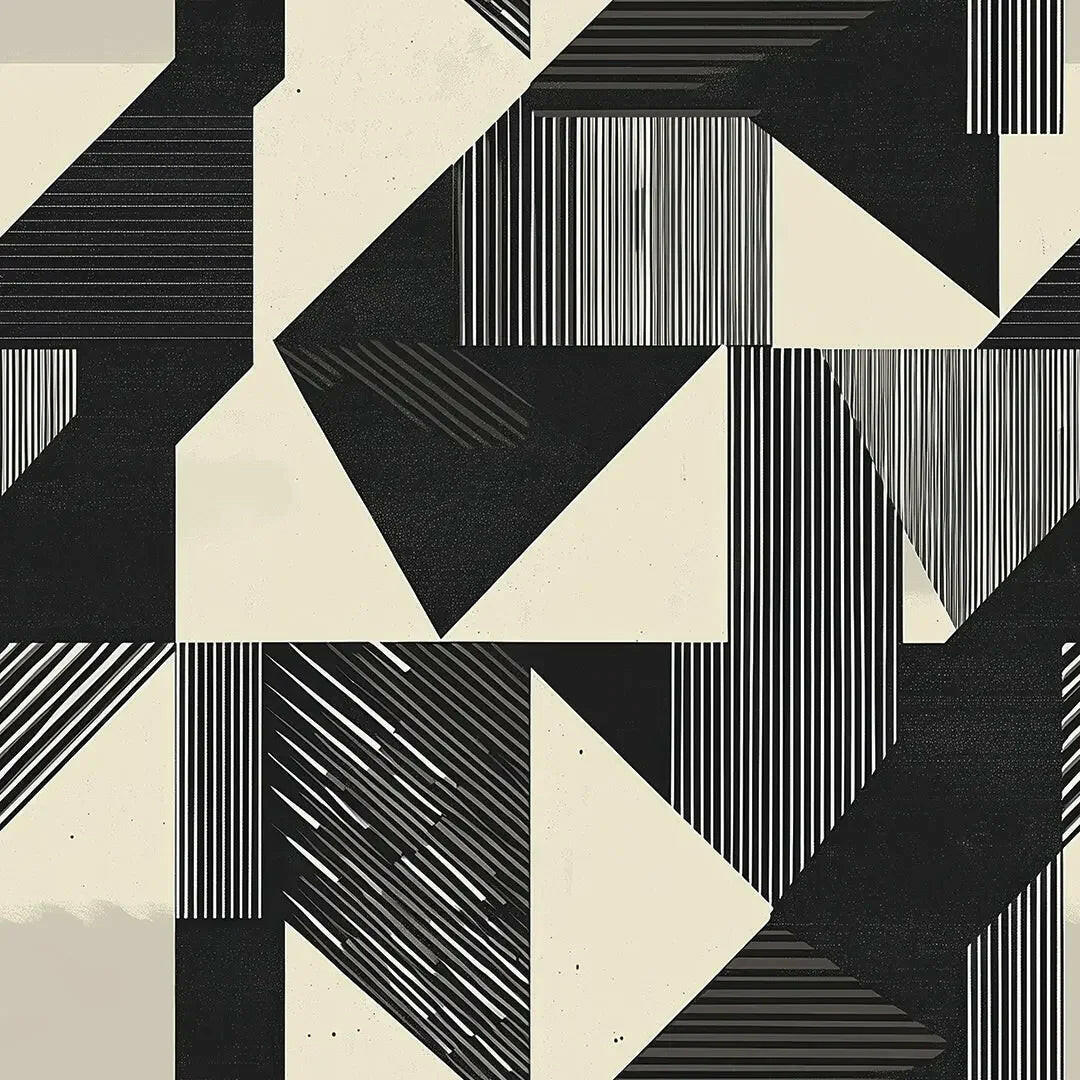 Architectural Cadence Abstract Wallpaper - WallCreatives