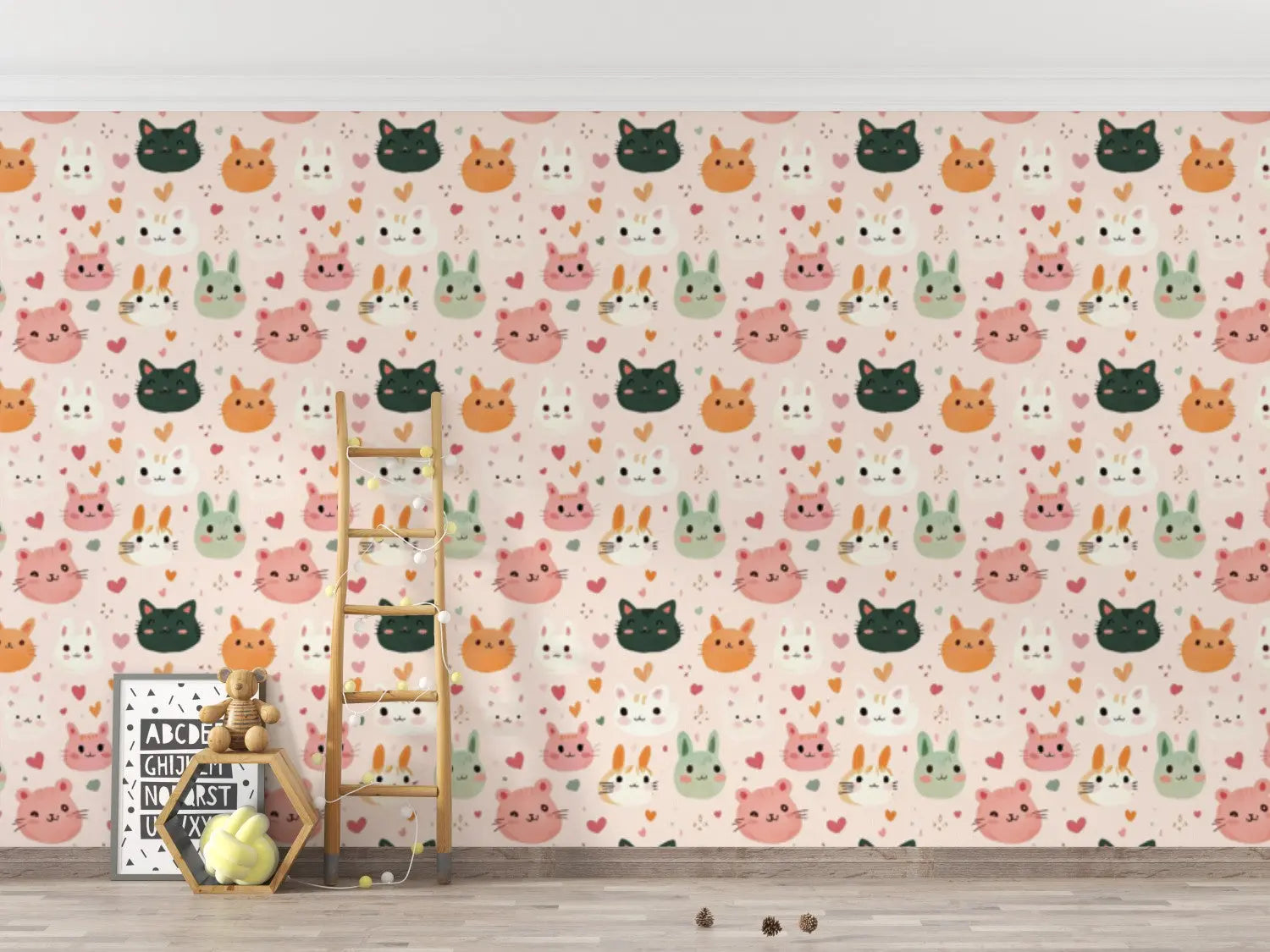 Sweet Whisker Wonderland WallCreatives