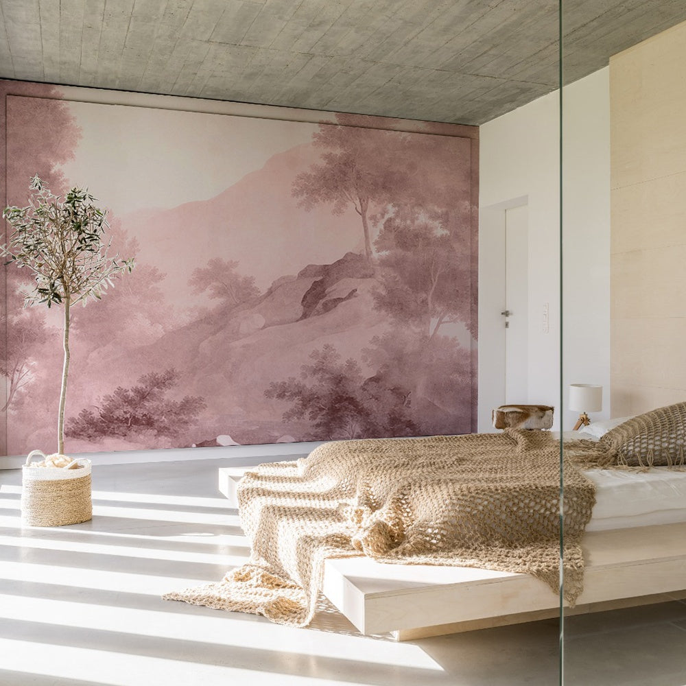 Tapet Celestial Breath rose WallCreatives