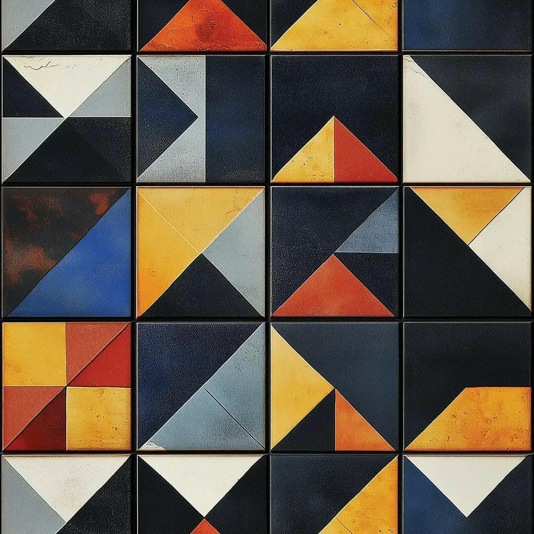 atelier geo block collage - wallcreatives