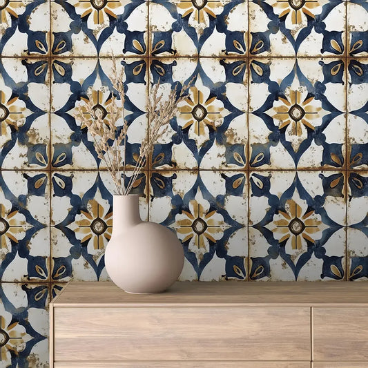 Valencia Sunburst Weathered Tile - WallCreatives