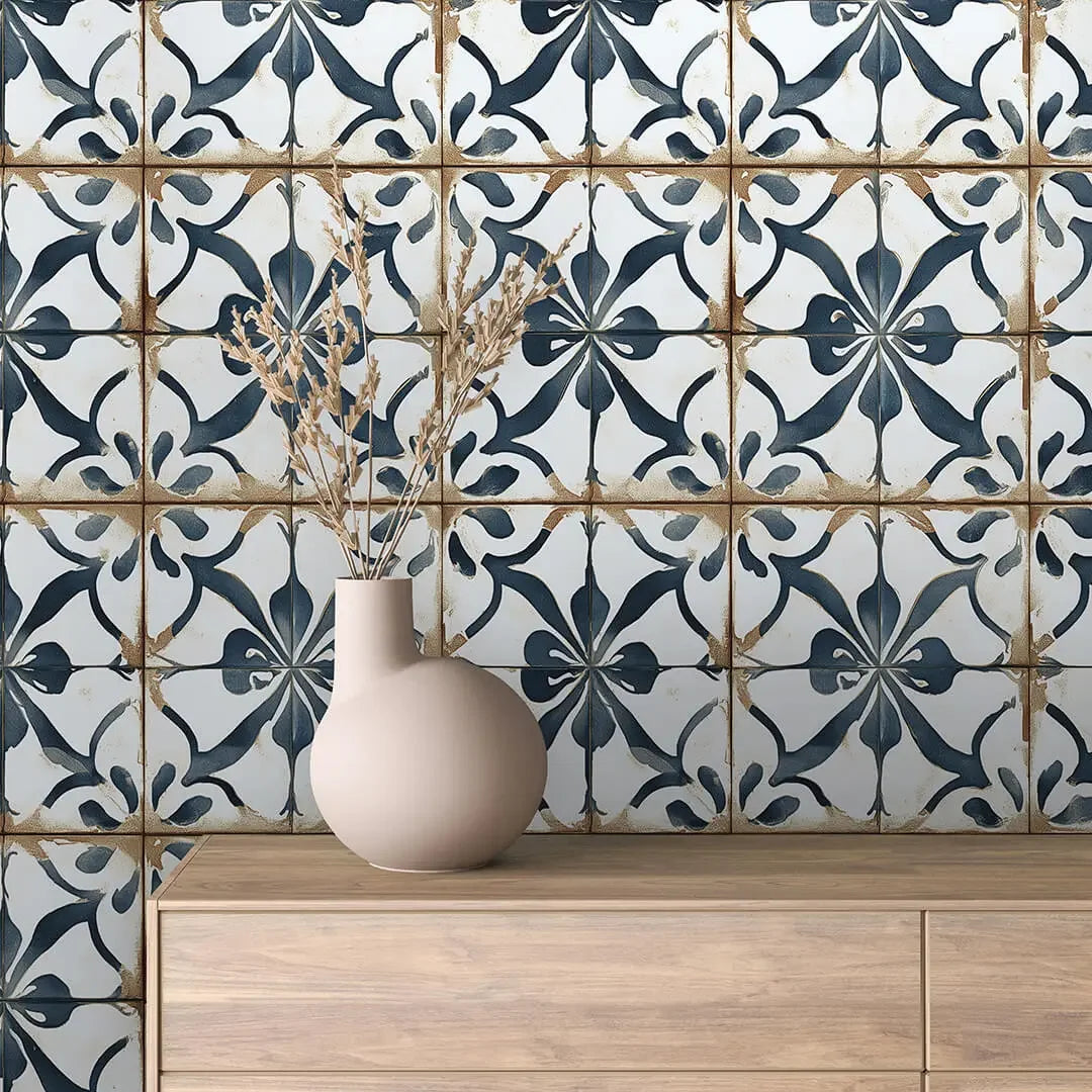 Aegean Starburst Tile Wallpaper - WallCreatives